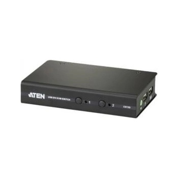 Aten CS-72D-AT 2-Port USB DVI KVM Switch 1x 1.2m 44-pin KVM Cable Set Non-powered