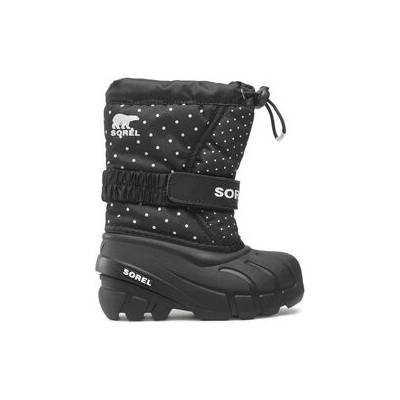 Sorel snehule Youth Flurry Print NY3503010 čierna