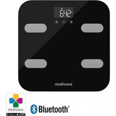 Medisana Кантар - анализатор Medisana BS 602, Германия, Измерване на пулс, с WiFi и Bluetooth® (40503)