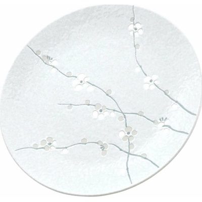 MIJ Jedálenský tanier WHITE BLOSSOM 28 cm, biela, keramika