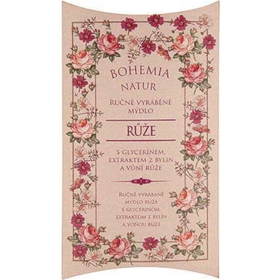 Bohemia Gifts & Cosmetics ručne vyrábané toaletné mydlo ruža 100 g