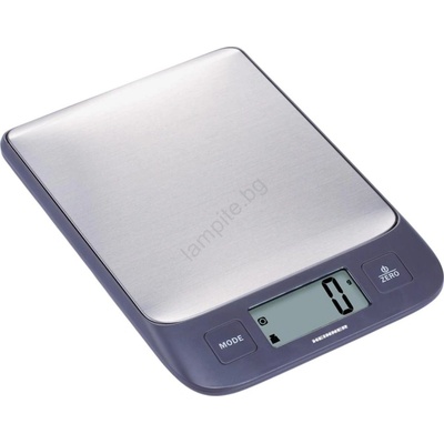 Heinner HKS-5IXBK - Електронна кухненска везна 2xAAA сива/матов хром (PH0107)