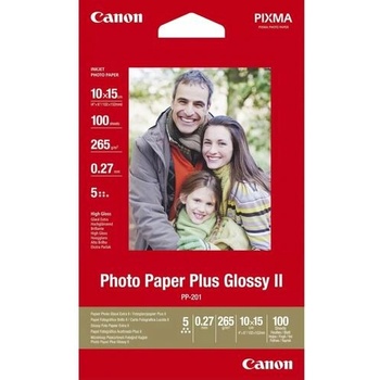 Canon Photo Paper Plus Glossy II PP-201 фотохартия 10x15 см (4x6), 265 g/m2, 100 листа (CANON PAPER PP-201 4X6)