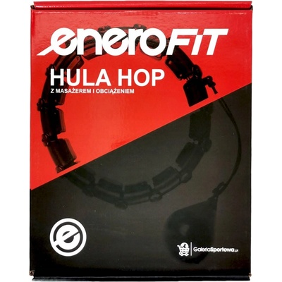 Enero Hula hoop 115 cm černá s cvočky