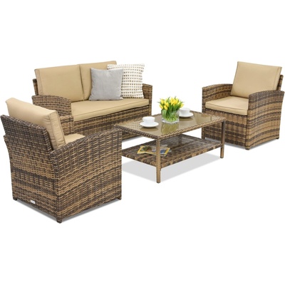 Garden Point Градински мебели Monaco Coffee 4 Garden Point кафяво (GAP249-2)