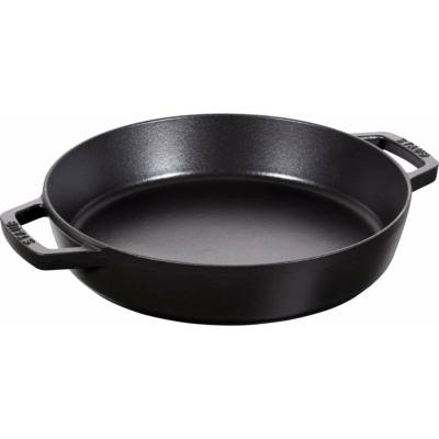 Staub 40511-725-0, Kulatý, Univerzální pánev, Černá, Smalt, Litina, 26 cm