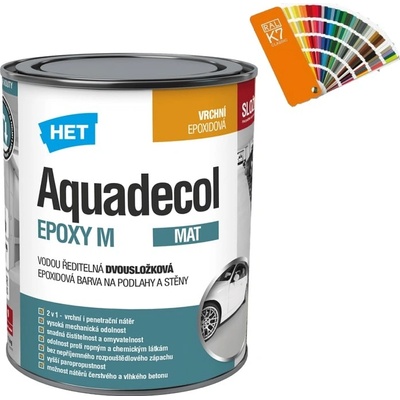 Het Aquadecol Epoxy M - tónovaný 10 kg (8,5 kg Složky 1 + 2 x 750 g Složky 2), RAL 7000