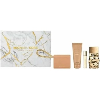 Michael Kors Pour Femme Подаръчен комплект за жени Размер EDP 100 ml + EDP 10 ml + 100 ml лосион за тяло + портмоне за карти