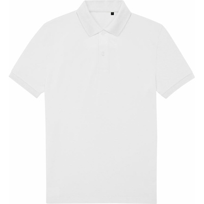 B&C MY ECO POLO 65/35 Pánská polokošile s krátkým rukávem bílá