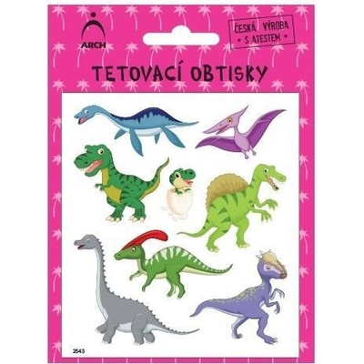 Dětské tetovací obtisky dinosauři 03