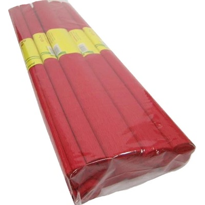 Krepový papír 50x200cm tmavě červený