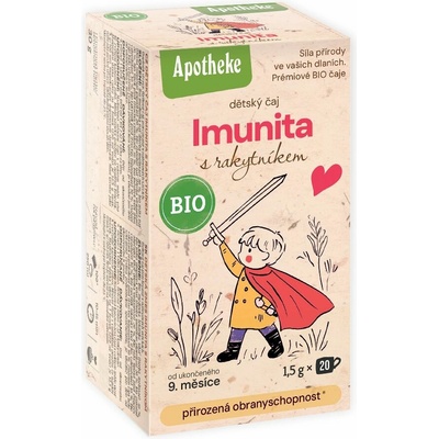 Apotheke BIO Dětský čaj Imunita rakytník 20 x 1.5g