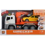  City Service Wrecker - пътна помощ със звук и светлина, 1: 12