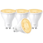 Tapo TP-Link Smart WLAN Bulb GU10 L610 4 pcs, energy-saving, 2.9 W equivalent to 50W, dimmable Alexa smart lamp, smart home Alexa accessory, compatible with Alexa, Google Assistant, white