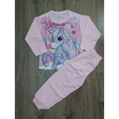 КомТекс Пижама с дълъг ръкав Еднорог, 98, 104