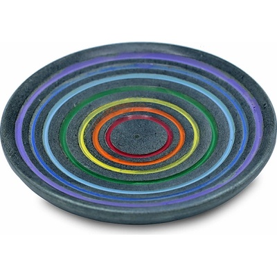 Nefertitis Stojánek Rainbow z mastku na vonné tyčinky cca 10 cm