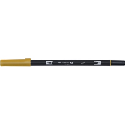 Oboustranný štětcový fix Tombow ABT DUAL - hnědá Barva: 027 - Dark Ochre