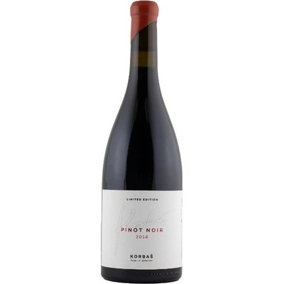Korbaš Rodinné vinárstvo Pinot Noir Limited Rulandské modré/Pinot Noir suché červené 2018 14% 0,75 l (čistá fľaša)
