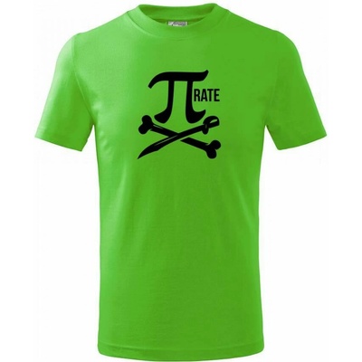 Pirate PÍ tričko detské Apple Green