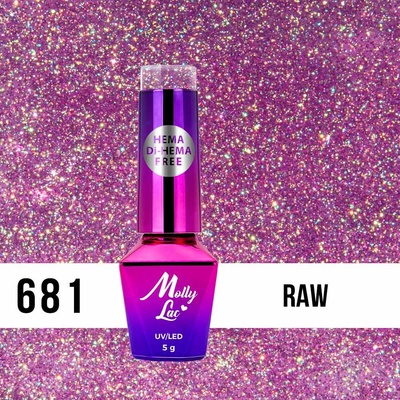 Molly Lac Gél lak Shocking Shine Raw 681 5 ml