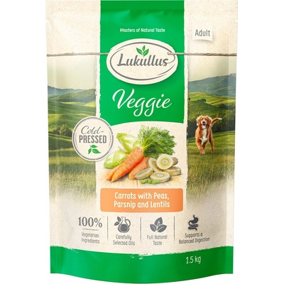 Lukullus Veggie lisované za studena nová receptura 4 x 1,5 kg