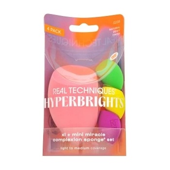 Real Techniques Hyperbrights XL + Mini Miracle Complexion Sponge Set гъбичка за фон дьо тен - комплект
