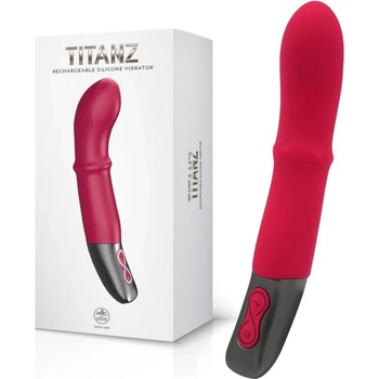 Накланящ се вибратор с движещ се пръстен, 20см. - Titanz Vibrator Pink (NMC0002482)