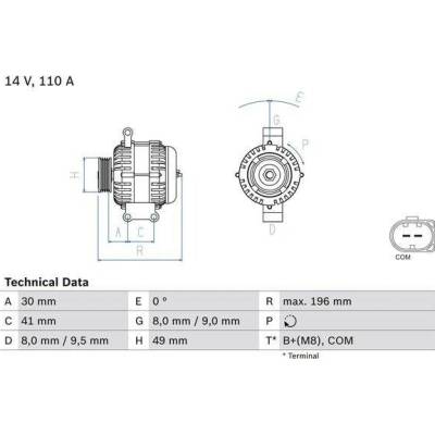 BOSCH Generátor 0986046130