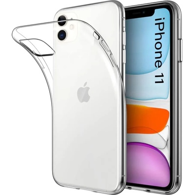 IPhone Ултра тънък силиконов гръб за IPhone 11, Прозрачен (3351)