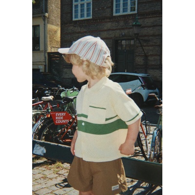 Konges Sløjd риза за деца от памук HAI KNIT SHIRT GOTS (KS105410.PPY2)
