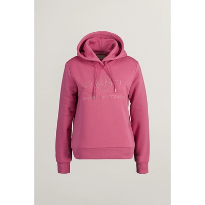 Gant Reg Tonal Shield Hoodie fialová