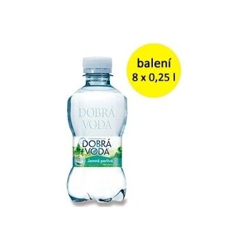 Dobrá voda jemně perlivá 8 x 250 ml