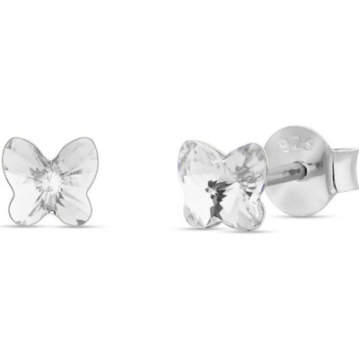 Spark čiré se Swarovski Elements Small Butterfly K47485C Krystal