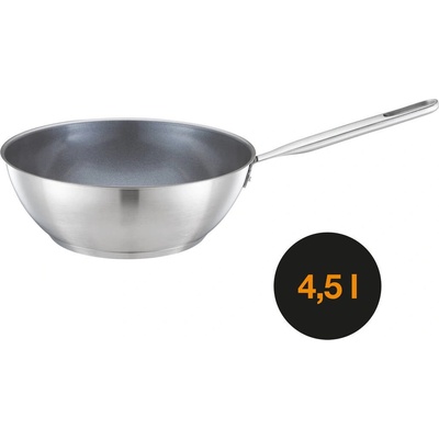Fiskars Уок тиган Fiskars All Steel с незалепващо керамично покритие, 28см (FS 1023763/1064747)