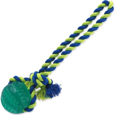 DF DENTAL MINT míček házecí s provazem zelený 7 x 30 cm