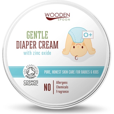 Wooden Spoon Bio zinkové maslo na upokojenie pokožky a proti zapareninám 15 ml