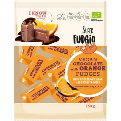 Super Fudgio Bio Veganské Karamely Čokoládový pomeranč 150 g