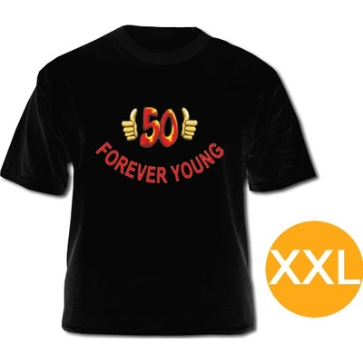 Forever Young 50 T shirt Mens black