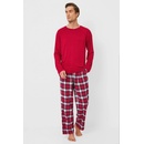 Aruelle Max pánské pyžamo dlouhé červené