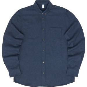 Mazine Мъжка риза с копчета Mazine Melange Flannel Shirt - Indigo Melange - размер XXL (033-2777-0315)