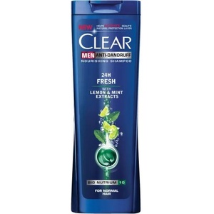 CLEAR Men 24 Hours Fresh Шампоан против пърхот за мъже с екстракти от лимон и мента