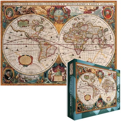 EUROGRAPHICS - Puzzle Antique World Map - 1 000 piese