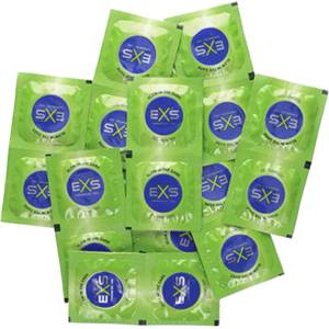 EXS Condoms Glow - светещи в тъмното латексови презервативи (100 бр. ) - lovesexshop