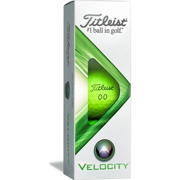 Titleist Velocity 2022, zelené 3 ks