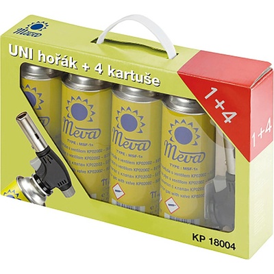 Meva hořák univerzální 360st. 4 kartuše KP18004 KP18004 – Zbozi.Blesk.cz