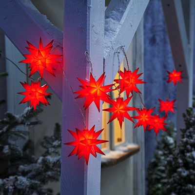 Weltbild LED Reťaz Vianočná hviezda červená