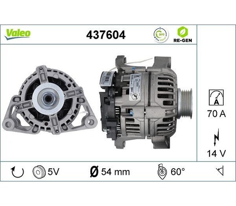 Alternátor VALEO 437604