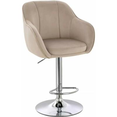 LuxuryForm Design Avola Velur na striebornom tanieri latte
