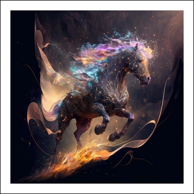 Cosmic Nightrider Horse 1 deska 70x70