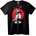 NOONEBRAND Тениска самурайски воин с червено слънце - 2XL, Black